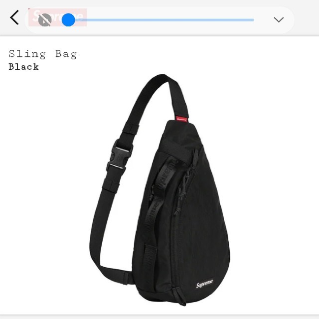 Supreme Sling Bag  ブラック 送料込み 1
