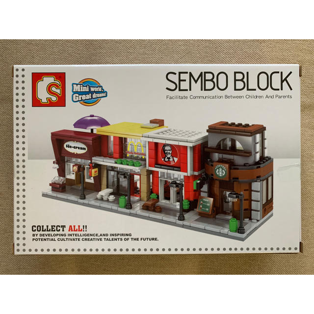 Lego(レゴ)のSEMBO BLOCK マクドナルド風ショップ　レゴと互換性あり キッズ/ベビー/マタニティのおもちゃ(積み木/ブロック)の商品写真