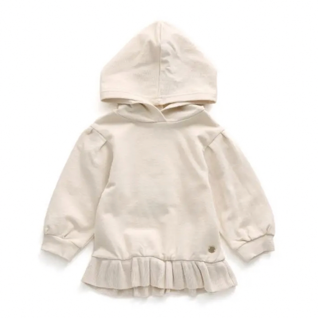 apres les cours(アプレレクール)のapres les cours(アプレレクール)かぶりパーカー アイボリー120 キッズ/ベビー/マタニティのキッズ服女の子用(90cm~)(Tシャツ/カットソー)の商品写真