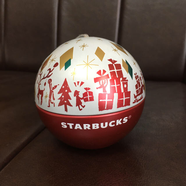 Starbucks Coffee(スターバックスコーヒー)のスタバ　クリスマスオーナメント缶 インテリア/住まい/日用品のインテリア小物(置物)の商品写真