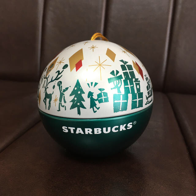 Starbucks Coffee(スターバックスコーヒー)のスタバ　クリスマスオーナメント缶 インテリア/住まい/日用品のインテリア小物(置物)の商品写真