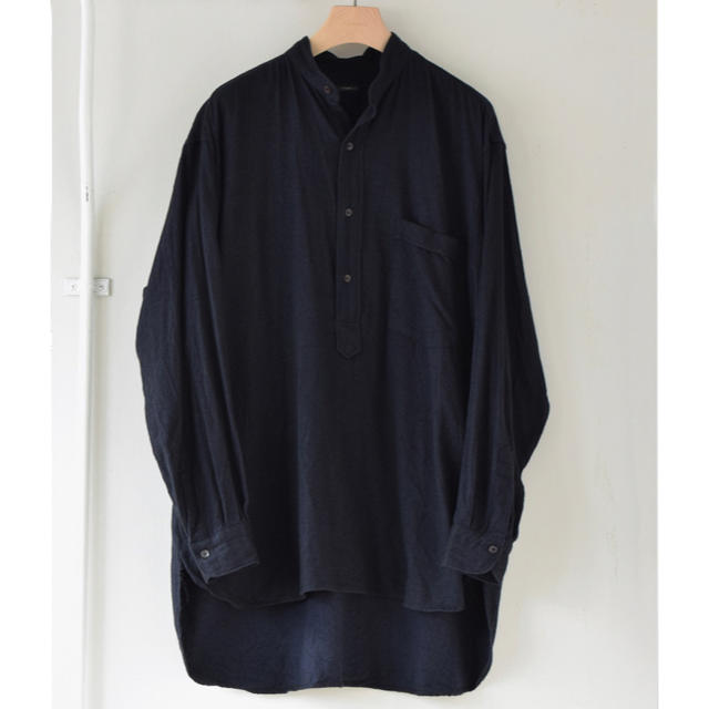 高い素材 20AW COMOLI - COMOLI 新作シルクネルプルオーバーシャツ