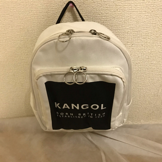 カンゴール(KANGOL)のカンゴール リュックKANGOLロゴプリントベルト厚手キャンバス250-4935(リュックサック)
