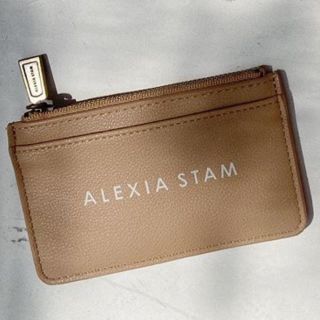 アリシアスタン(ALEXIA STAM)のALEXIA STAM アリシアスタン　カードケース　ミニウォレット　キャメル(財布)