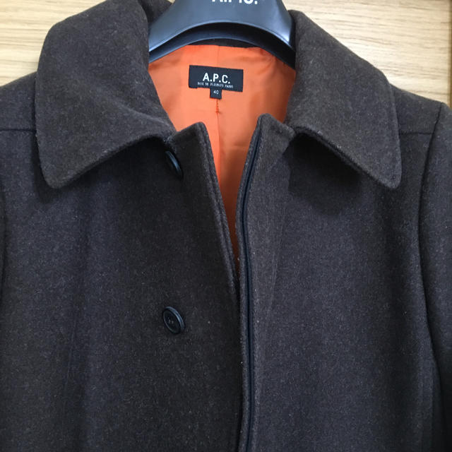 A.P.C(アーペーセー)のAPC コート　40サイズ　ブラウン レディースのジャケット/アウター(ロングコート)の商品写真