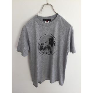 センスオブプレイスバイアーバンリサーチ(SENSE OF PLACE by URBAN RESEARCH)の新品 fruit of the room 椰子の木 Tシャツ サイズM グレー(Tシャツ/カットソー(半袖/袖なし))