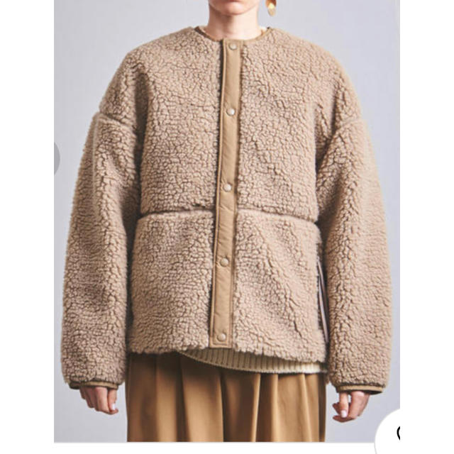 美品　HYKE FAUX SHEARLING JACKET ボアジャケット