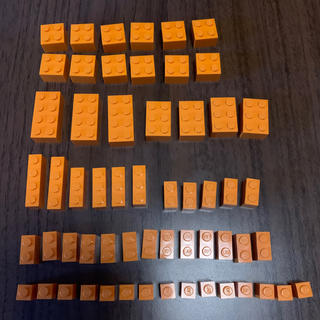 レゴ(Lego)の【中古】LEGO ブロック　オレンジだけ！(積み木/ブロック)