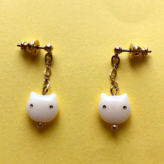 franche lippee(フランシュリッペ)のフランシュリッペ　ネコネコピアス   USED レディースのアクセサリー(ピアス)の商品写真