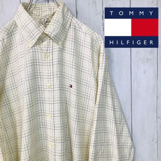 トミーヒルフィガー(TOMMY HILFIGER)の☆ビッグサイズ☆トミーヒルフィガー　シャツ　チェック　ワンポイント　ＸＬ相当(シャツ)