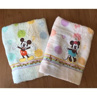 ディズニー(Disney)の★新品★ディズニー★バスタオルセット★ミッキー★ミニー(タオル/バス用品)