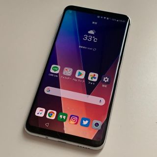 エルジーエレクトロニクス(LG Electronics)の美品 docomo LG V30+ 128GB (スマートフォン本体)