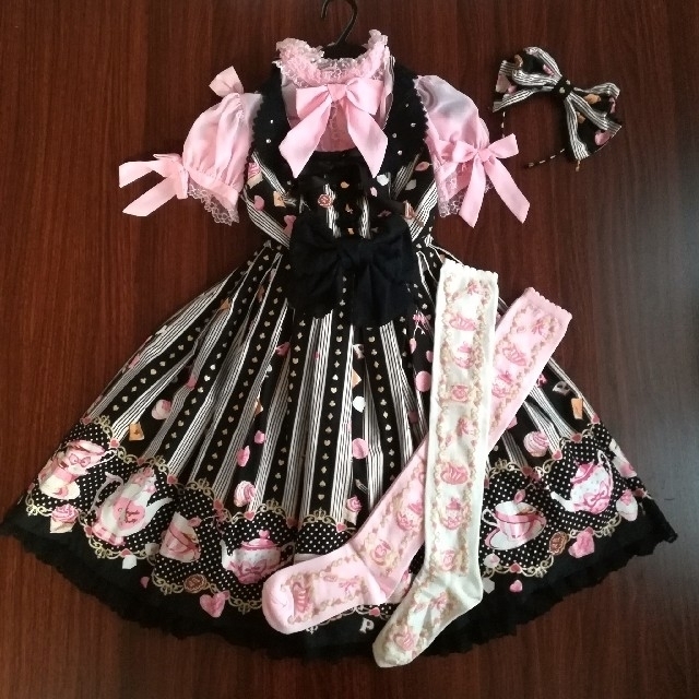 Angelic pretty wonder prettyビスチェ風JSKセットレディース