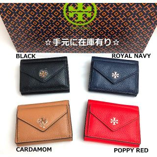 トリーバーチ(Tory Burch)のトリーバーチ ブラック 3つ折り 財布 ミニウォレット(財布)