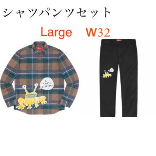 シュプリーム(Supreme)のSupreme Daniel Johnston シャツ パンツ セットアップ(シャツ)