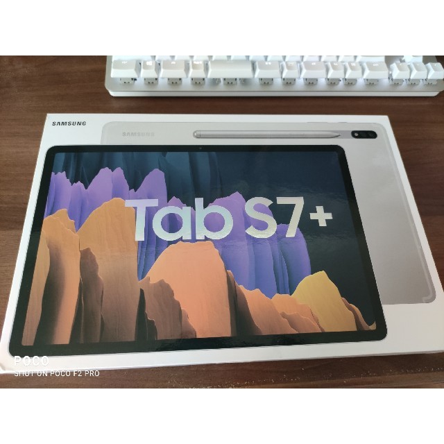 SAMSUNG(サムスン)のGalaxy Tab S7+ 6GB/128GB Mystic Silver スマホ/家電/カメラのPC/タブレット(タブレット)の商品写真