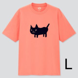 ユニクロ(UNIQLO)の米津玄師　ユニクロ　UT ピンク　猫　Lサイズ(Tシャツ/カットソー(半袖/袖なし))