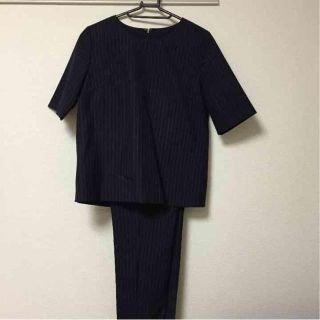 ラウンジドレス(Loungedress)の値下済ネイビーストライプセットアップ(スーツ)