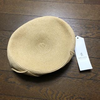 ロペピクニック(Rope' Picnic)のロペピクニック　麦わら風ハンチング　ベレー　新品タグ付き(麦わら帽子/ストローハット)