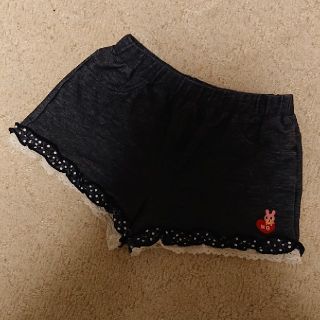 ミキハウス(mikihouse)のミキハウス ショートパンツ 120 キュロット やわらかデニム ホットビスケッツ(パンツ/スパッツ)