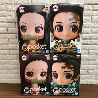 バンプレスト(BANPRESTO)の鬼滅の刃 Qposket フィギュア 竈門炭治郎 竈門禰豆子 4種セット(その他)