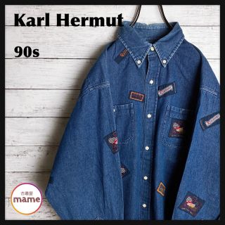 カールヘルム(Karl Helmut)の【オススメ‼︎】Karl Helmut◎90s ワッペン デニムシャツ(シャツ)