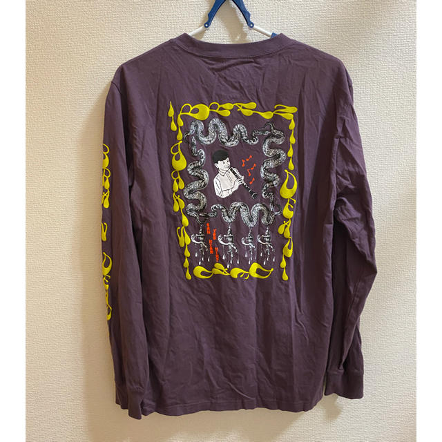 Tシャツ/カットソー(七分/長袖)converse × brain dead ロングtシャツ L