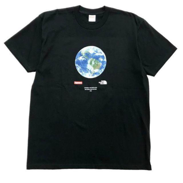 【M】supreme the noth face one world tee