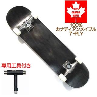 スケボー コンプリート スケートボード ブランクデッキ 新品 BK 7.75(スケートボード)