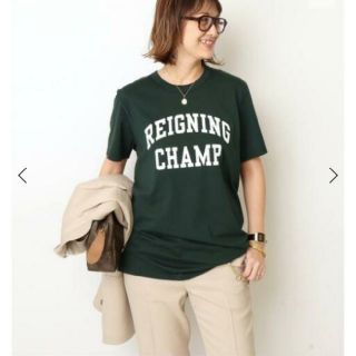 ドゥーズィエムクラス(DEUXIEME CLASSE)の美品 Deuxieme Classe REIGNING CHAMP ロゴTシャツ(Tシャツ(半袖/袖なし))