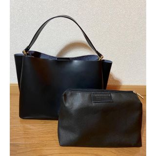 ユナイテッドアローズグリーンレーベルリラクシング(UNITED ARROWS green label relaxing)のお値下げ！グリーンレーベルリラクシング＊本革バッグ　ブラック(ショルダーバッグ)