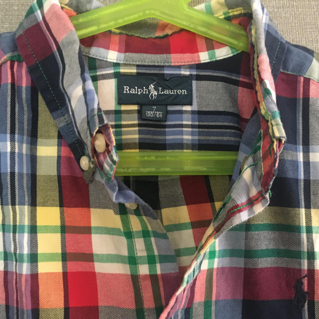 Ralph Lauren(ラルフローレン)のラルフローレン　チェックシャツ キッズ/ベビー/マタニティのキッズ服男の子用(90cm~)(Tシャツ/カットソー)の商品写真