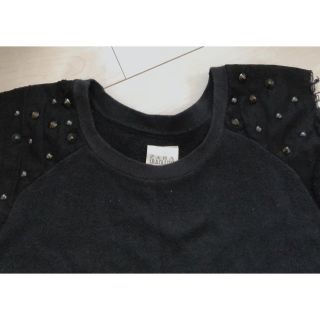 ザラ(ZARA)のzara ザラ  ニットワンピ　M ブラック(チュニック)