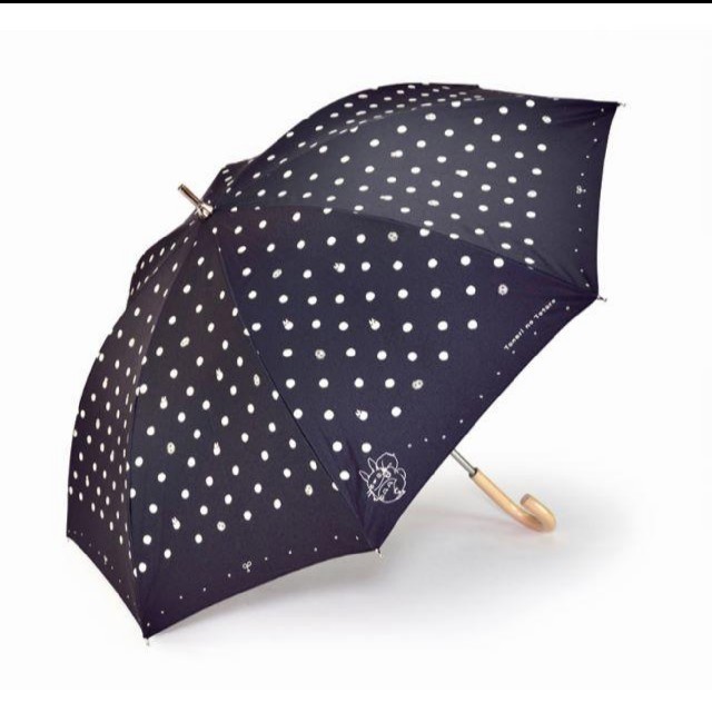 ジブリ(ジブリ)のあずあずbmcm様専用 となりのトトロ 傘 種まきトトロ 水玉ブラック レディースのファッション小物(傘)の商品写真