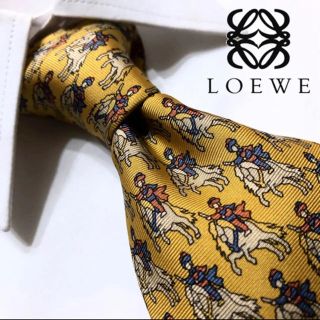 ロエベ(LOEWE)の【美品！人気ブランド！スペイン製！】LOEWE最高級シルクネクタイ！(ネクタイ)