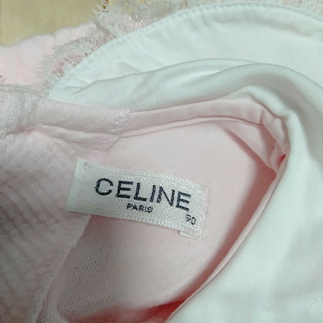 celine(セリーヌ)のCELINE　90　ピンクワンピース キッズ/ベビー/マタニティのキッズ服女の子用(90cm~)(ワンピース)の商品写真