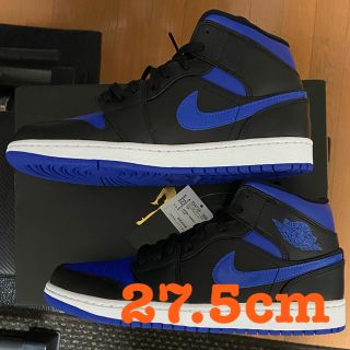 ナイキ(NIKE)の新品　NIKE AIR JORDAN 1 MID エア　ジョーダン ロイヤル(スニーカー)