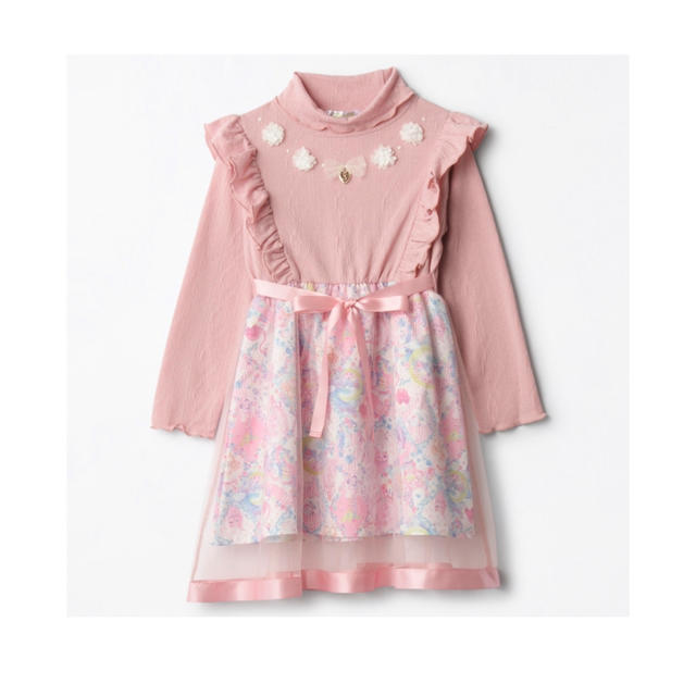 しまむら(シマムラ)のエコネコ ワンピース  キッズ/ベビー/マタニティのキッズ服女の子用(90cm~)(ワンピース)の商品写真