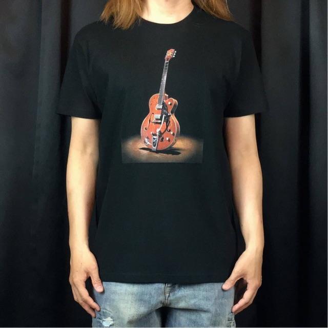 【ブライアン セッツァー】新品 グレッチ ギター ロカビリー 黒 Tシャツ
