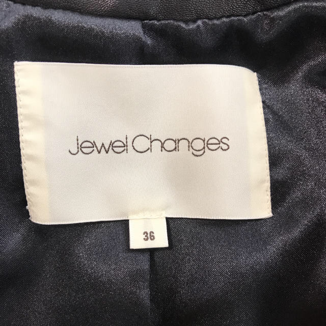 Jewel Changes(ジュエルチェンジズ)のレザージャケット ジュエルチェンジズ  36 レディースのジャケット/アウター(ライダースジャケット)の商品写真