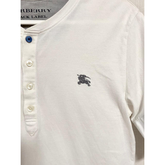 BURBERRY BLACK LABEL(バーバリーブラックレーベル)のバーバリーブラックレーベル☆Tシャツワンポイントロゴ　ホワイト　 メンズのトップス(Tシャツ/カットソー(半袖/袖なし))の商品写真