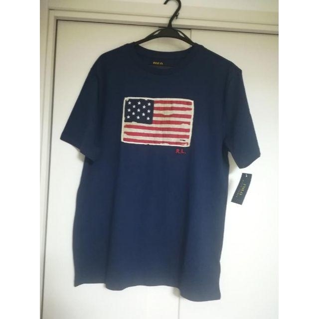【新品】ラルフローレンフラッグTシャツボーイズ XL /日本メンズMサイズ