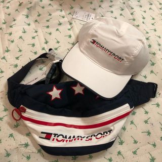 トミーヒルフィガー(TOMMY HILFIGER)のトミースポーツ★ウエストバック＆キャップ(ボディバッグ/ウエストポーチ)