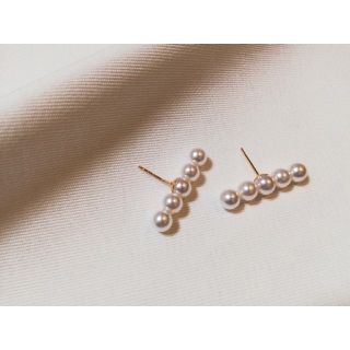 プラージュ(Plage)のラインパールピアス　プラージュ　タサキ　イエナ(ピアス)