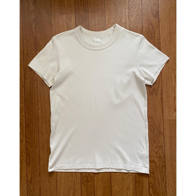 UNIQLO(ユニクロ)の未使用 UNIQLO U クルーネックT ナチュラル キナリ M レディースのトップス(Tシャツ(半袖/袖なし))の商品写真