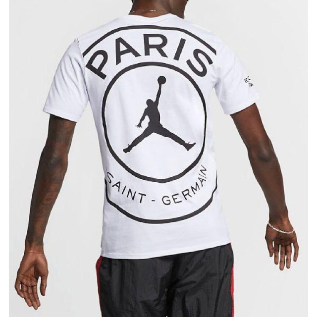BQ4273-100カラー稀少【L】PSG Jordan ロゴ Tシャツ パリサンジェルマン
