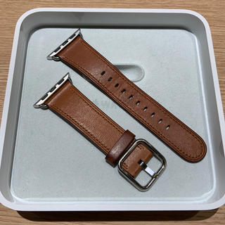 アップルウォッチ(Apple Watch)の(純正品) Apple Watch クラシックバックル ブラウンレザー (レザーベルト)