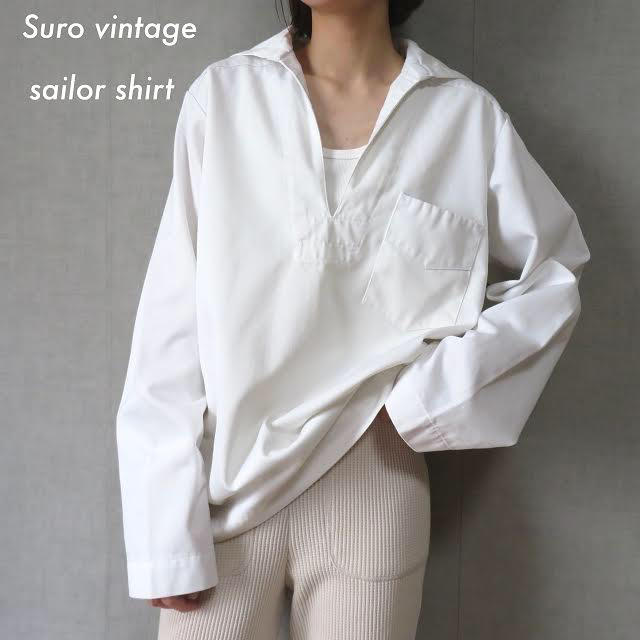 ビンテージ US NAVY セーラーシャツ 女子 vintage