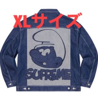 シュプリーム(Supreme)の20aw Supreme Smurfs Denim Trucker Jacket(Gジャン/デニムジャケット)