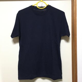 ユニクロ(UNIQLO)のUNIQLO 無地 Tシャツ ネイビー(Tシャツ/カットソー(半袖/袖なし))